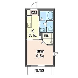 シャーメゾンTAKA 1Kの間取図画像