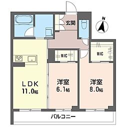 間取図画像 2LDK
