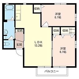 間取図画像 2LDK