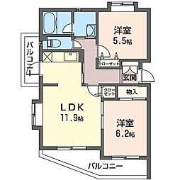 PLANNEDハウス 2LDKの間取図画像