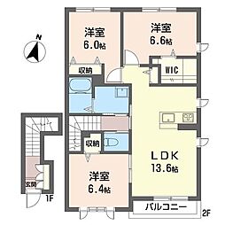 ルミエール 3LDKの間取図画像