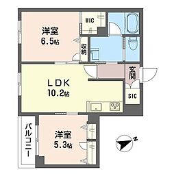 コルマーレ 2LDKの間取図画像