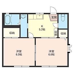 ハーブハイツ 2Kの間取図画像