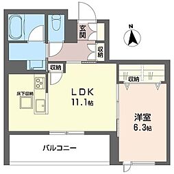 レガリア 1LDKの間取図画像