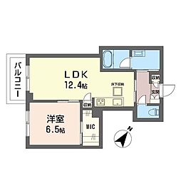 アンビシア 1LDKの間取図画像