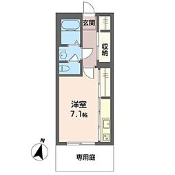 ラ・フェンテ ワンルームの間取図画像