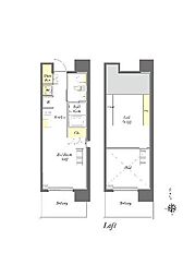 プライムメゾン早稲田通り ワンルームの間取図画像