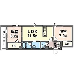 MainStay 2LDKの間取図画像