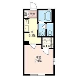 ガーラ鵠沼 1Kの間取図画像