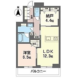 レフィシア 1SLDKの間取図画像