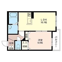 間取図画像 1LDK