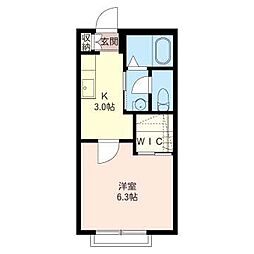 メゾンエルピス 1Kの間取図画像