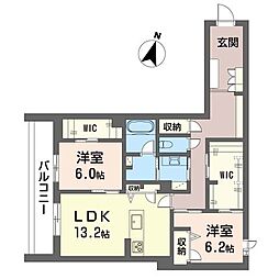間取図画像 2LDK