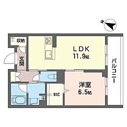 間取図画像 1LDK