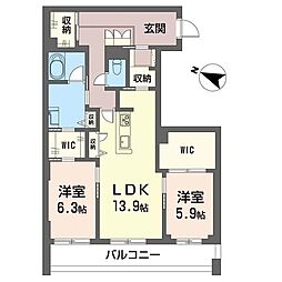 間取図画像 2LDK
