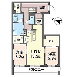 スターヴィレッジ II 2LDKの間取図画像