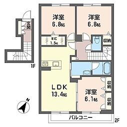 間取図画像 3LDK
