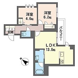 RG-FParkside 2LDKの間取図画像