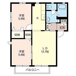 間取図画像 2LDK