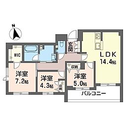 間取図画像 3LDK
