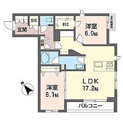 間取図画像 2LDK