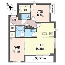間取図画像 2LDK