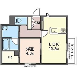 間取図画像 1LDK