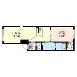 ファイン311 1LDKの間取図画像