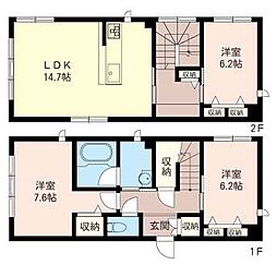 シャーメゾン杜 3LDKの間取図画像