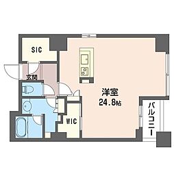 プライムメゾン大通公園 ワンルームの間取図画像