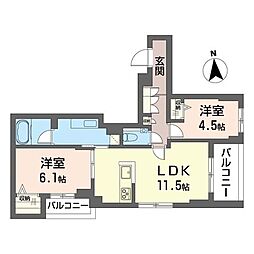 間取図画像 2LDK
