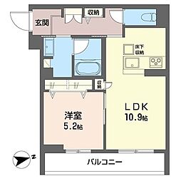 カ・ピリナ柏 1LDKの間取図画像