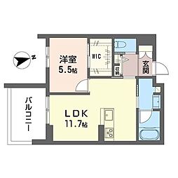 カ・ピリナ柏 1LDKの間取図画像