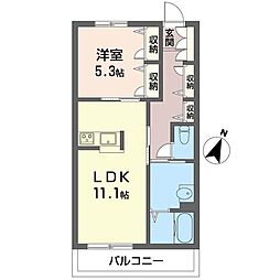 CLass-U 1LDKの間取図画像