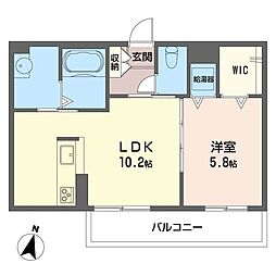 ブルックスター4 1LDKの間取図画像