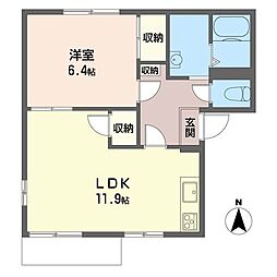 フレグランスダイトウ 1LDKの間取図画像