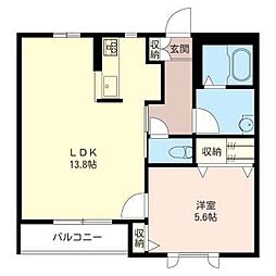 間取図画像 1LDK
