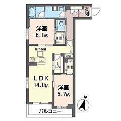物件の間取り