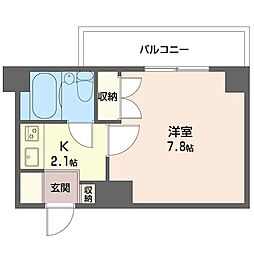ヴェルドミール宮崎台 1Kの間取図画像