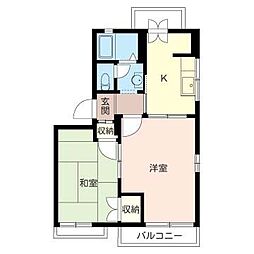 プレミールハウス 2Kの間取図画像