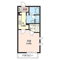 コラージュステラ 1Kの間取図画像