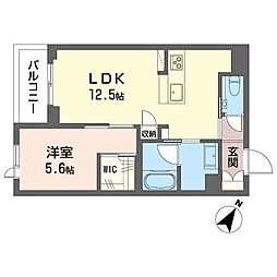 王禅寺の杜 1LDKの間取図画像
