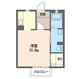 ブライトスクエア ワンルームの間取図画像