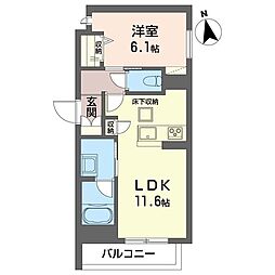 間取図画像 1LDK