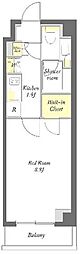 プライムメゾン下北沢 1Kの間取図画像