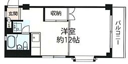第2SFビル・ウダガワ ワンルームの間取図画像