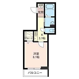 GrandCHARIOT 1Kの間取図画像