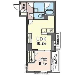 RoyalDomainOmiya 1LDKの間取図画像