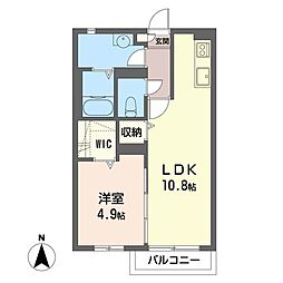 間取図画像 1LDK
