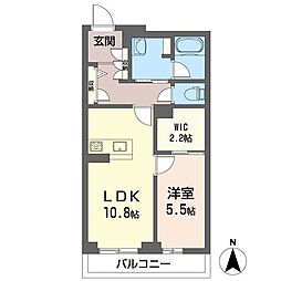 Fontana鈴谷 1LDKの間取図画像